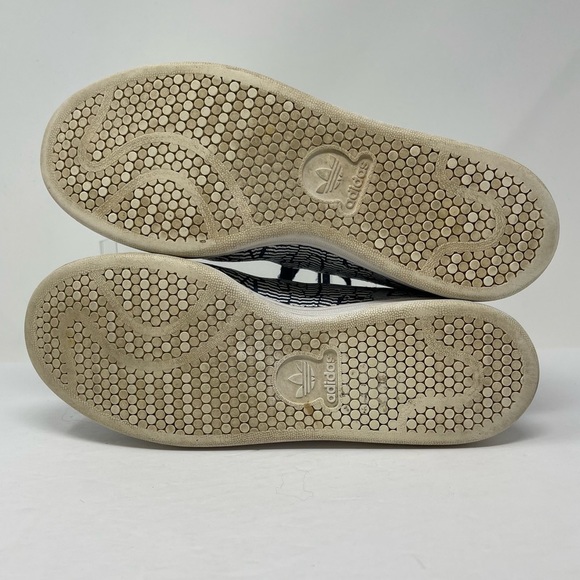 Adidas Stan Smith Shoes Womens 7.5 Navy Blue Collegiate‎ Crackle Stripe Sneakers - Picture 8 of 15